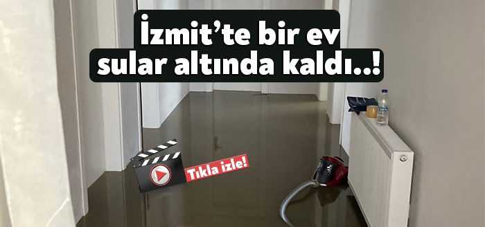 Kocaeli'de etkili olan sağanak yağmur hayatı olumsuz etkilerken bazı ev
