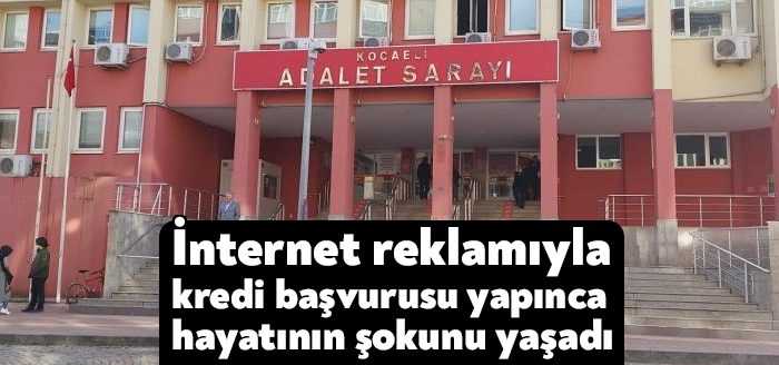 İnternette gezinirken gördüğü, 'Uzun vadeli, anında kredi fırsatı' reklamına tıklayan