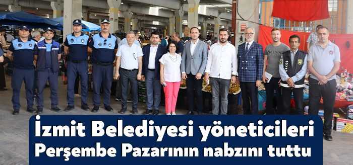 Saha programlarını sürdüren İzmit Belediyesi yöneticilerinin son durağı Perşembe Pazarı