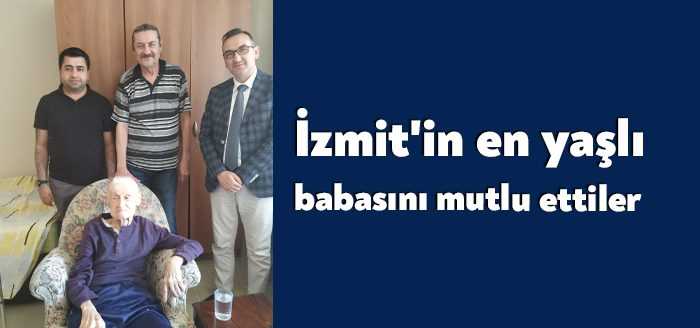 İzmit Belediyesi, İzmit’in en yaşlı babası olan Hikmet Kemal Tüzün’ü