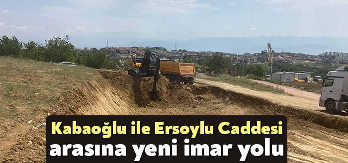 Kocaeli Büyükşehir tarafından İzmit Kabaoğlu Köyü ile Ersoylu Caddesi arasında