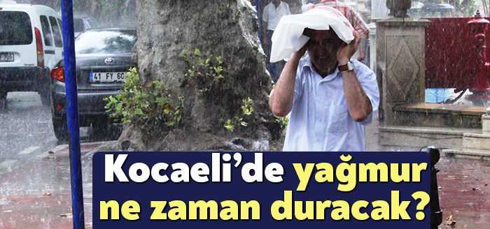 Kocaeli’de günlerdir devam eden sağanak yağış 2 gün daha devam