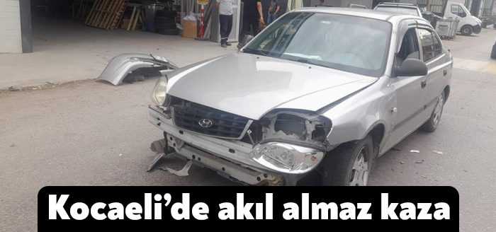 Kocaeli’de seyir halinde olan bir otomobil ile tır akıl almaz