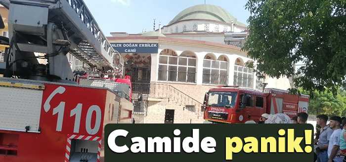 Kocaeli’nin Gebze ilçesinde bir caminin elektrik panosunda çıkan yangın korkuttu.