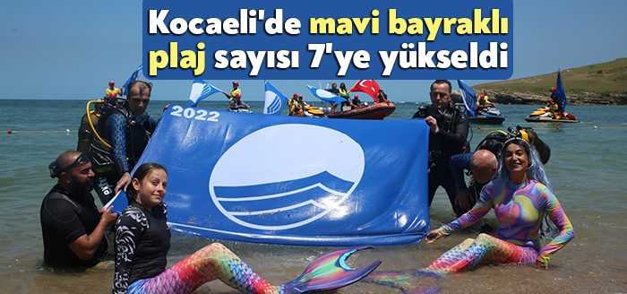 Kocaeli'nin Kandıra ilçesindeki Seyrek Plajı "Yerel Mavi Bayrak Töreni" ile