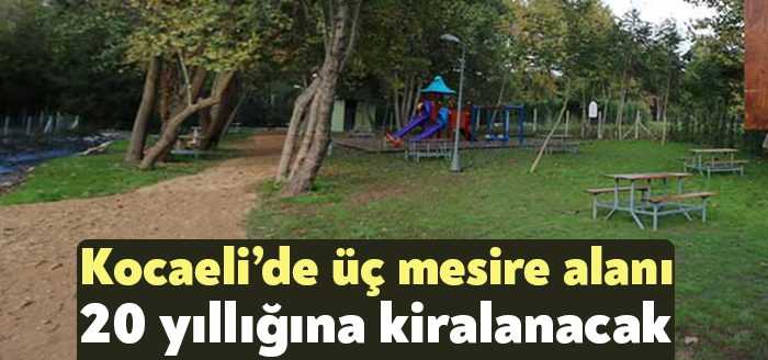 İzmit Orman İşletme Şefliği’ne bağlı; Pınaryolu B Tipi Mesire Yeri,