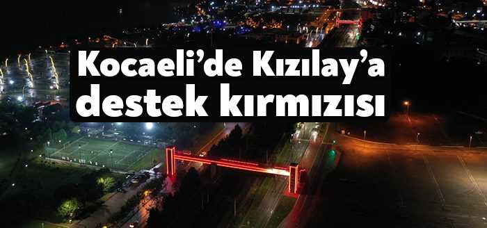 Kocaeli Büyükşehir, kentin sembolleşmiş üst geçitlerini Türk Kızılay’ın kuruluşunun 154’üncü