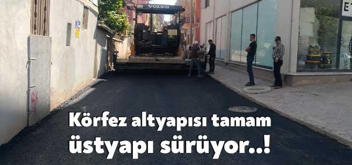 Körfez ilçesinde altyapı yatırımlarına devam eden Kocaeli Büyükşehir Belediyesi İSU