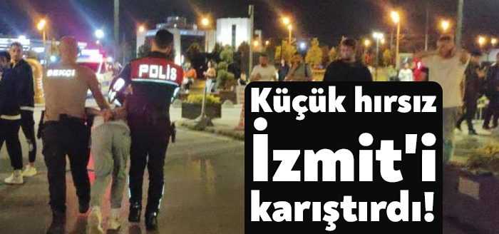 Kocaeli’nin İzmit ilçesinde polis ekiplerinden kaçan 18 yaşından küçük şahıs,
