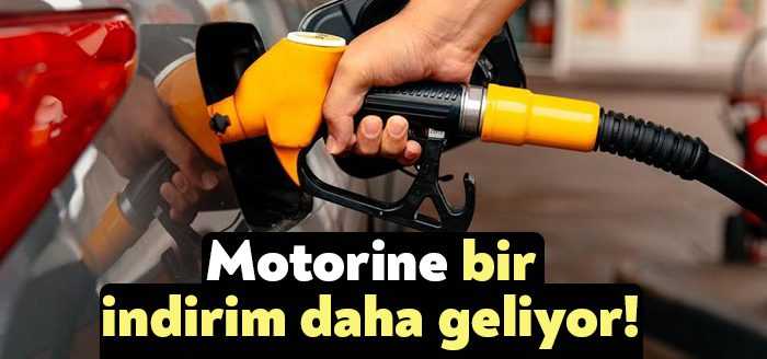 Motorine yarın gece 1,14 TL indirim geleceği belirtildi.
