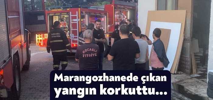 Kocaeli’nin Darıca ilçesinde marangozhanede çıkan yangın, itfaiye ekipleri tarafından kısa