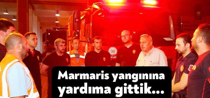 Kocaeli Büyükşehir Belediyesi, Marmaris’teki yangın söndürme çalışmalarına destek için 8