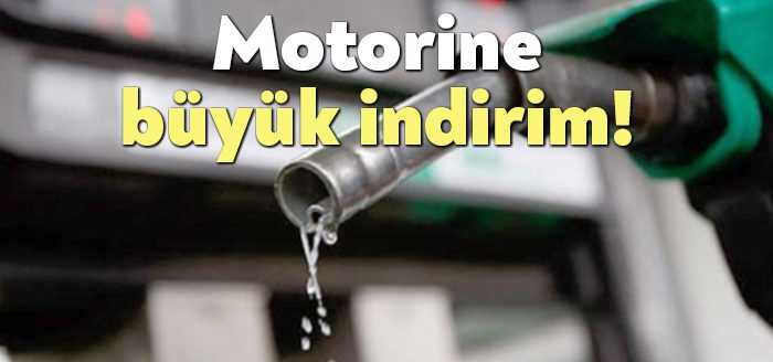 Brent petrolün varilinin düşmesi sonrası akaryakıt fiyatları da etkilendi. Motorinde