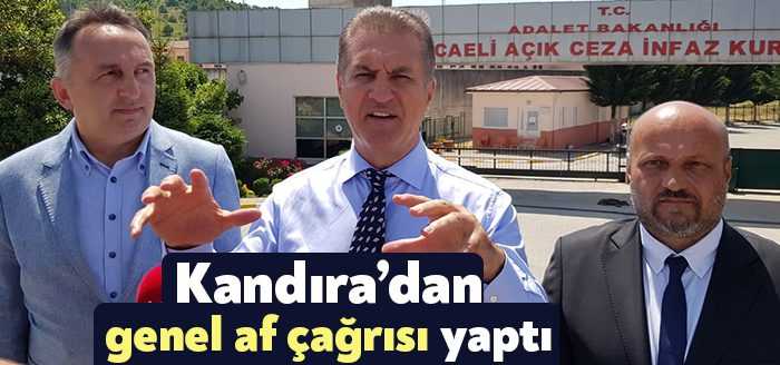  Türkiye Değişim Partisi Genel Başkanı Mustafa Sarıgül, Kandıra Cezaevinin önünde 