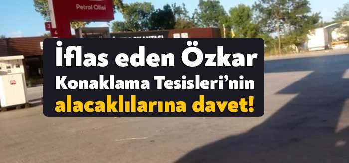 T.C. Kocaeli 1.Asliye Ticaret Mahkemesi’nde davası devam eden Özkar Konaklama