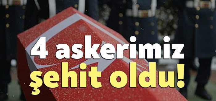 Milli Savunma Bakanlığı, Kuzey Irak'ta süren Pençe-Kilit Operasyonu'nda dört askerin