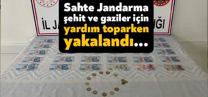 Kocaeli’nde kendisini jandarma personeli olarak tanıtıp şehit ve gazi aileleri