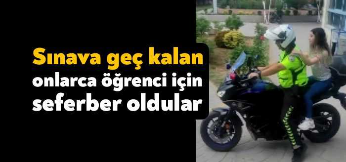 Kocaeli’de polis ekipleri sınava geç kalan ve kimliğini unutan onlarca