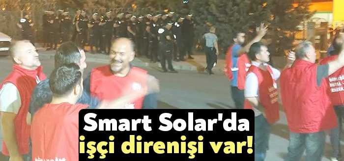 Gebze'de üretim yapan Smart Solar işçisi, bir arkadaşlarının işten atılması