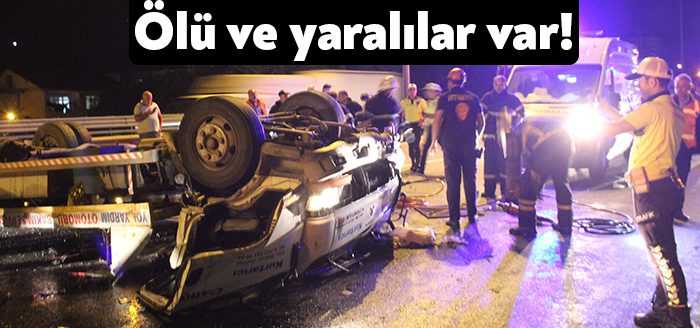 Kocaeli TEM Otoyolu'nda 3 aracın karıştığı trafik kazasında bir kişi