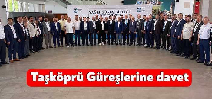 Balıkesir’de düzenlenen Yağlı Güreş Birliği Meclis Toplantısı’na katılan Körfez Belediye