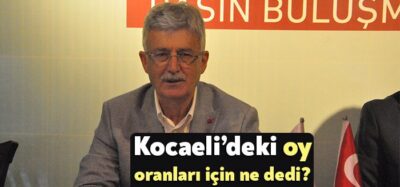 Ellibeş, AK Parti’nin Kocaeli’deki oy oranı için ne dedi?