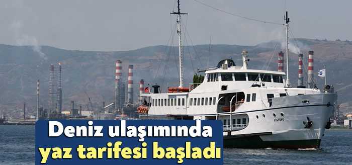 Kocaeli Büyükşehir Belediyesi deniz seferlerinde yaz sefer tarifesine geçildi.