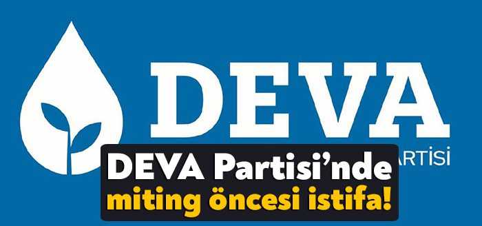 DEVA Partisi İl Teşkilatı Disiplin Kurulu Üyesi Mehmet Alpaslan, görevinden
