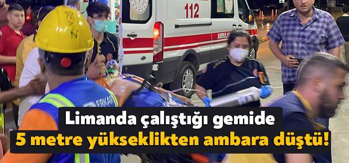 Kocaeli’de Dubai Port liman işletmesindeki bir gemide çalışan personel 5