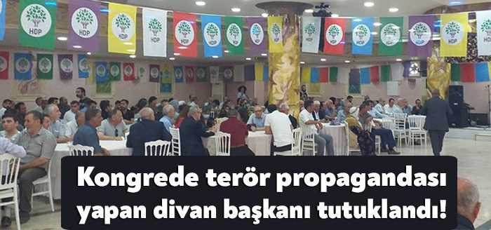 HDP Kocaeli İl Başkanlığı Kongresi'nde terör örgütü PKK propagandası yaptığı