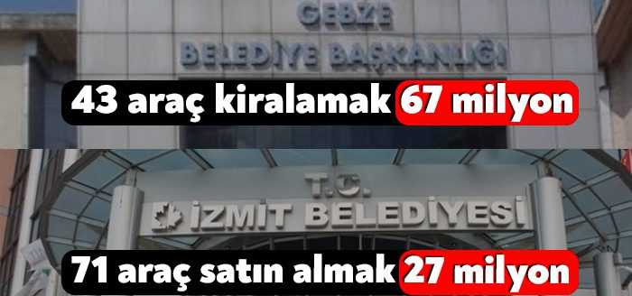 İzmit Belediye Başkanı Fatma Kaplan Hürriyet araç kiralama ve satın