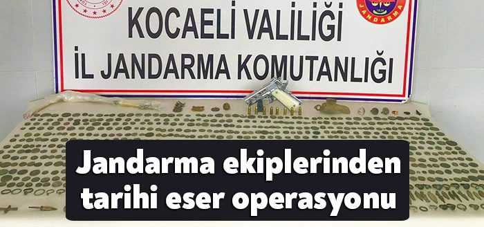 Kocaeli'de jandarma ekipleri tarafından durdurulan araçtan Roma, Bizans ve Helenistik