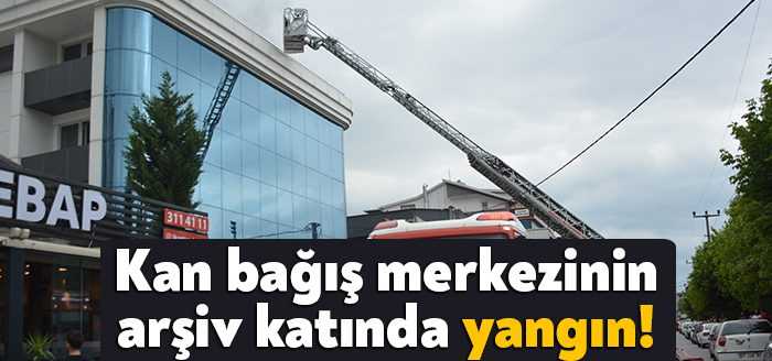 Kocaeli’de İzmit Kan Bağış Merkezi’nin arşiv katında yangın çıktı. Kısa