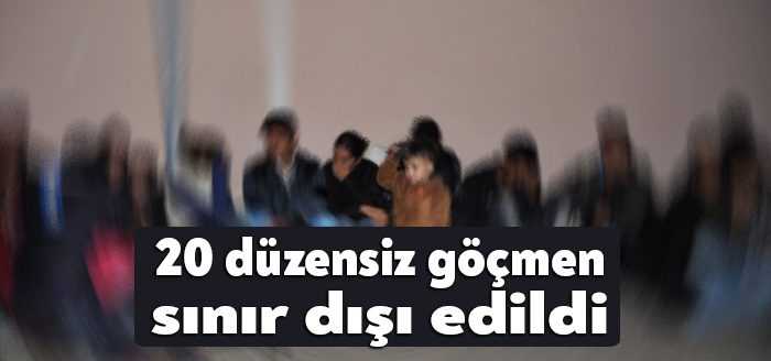 Kocaeli Valiliği, 20 düzensiz göçmenin sınır dışı edildiklerini duyurdu.