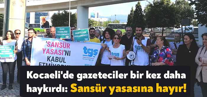 "Dezenformasyonla mücadele" adı altında hazırlanıp Meclise sunulan yasa taslağını Kocaeli'de