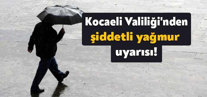 Kocaeli Valiliği’nden yapılan uyarıya göre, Kocaeli’de 3 gün boyunda şiddetli