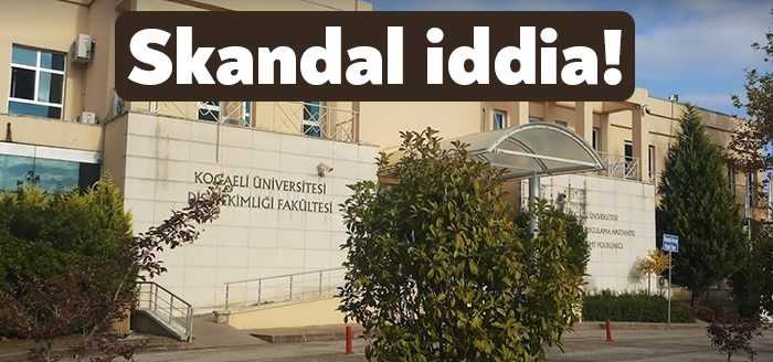 Kocaeli Üniversitesi Diş Hekimliği Fakültesi'nde bir vatandaş, annesinin sağlam dişinin