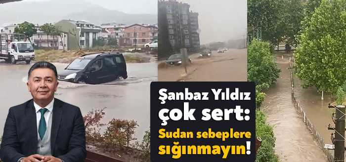 İYİ Parti Kocaeli İl Başkanı Şanbaz Yıldız bugün gerçekleşen sel