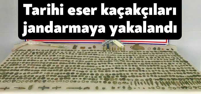 Kocaeli İl Jandarma Komutanlığı ekiplerince düzenlenen tarihi eser kaçakçılığında çok