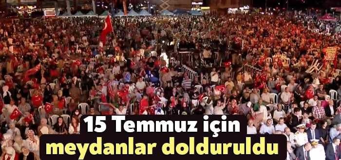 Kocaeli Milli İrade Meydanı'nında binlerce vatandaş 15 Temmuz anması programı