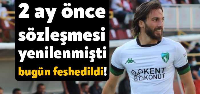 Kocaelispor’da 2 ay önce sözleşme uzatılan Semih Karadeniz’in sözleşmesi karşılıklı