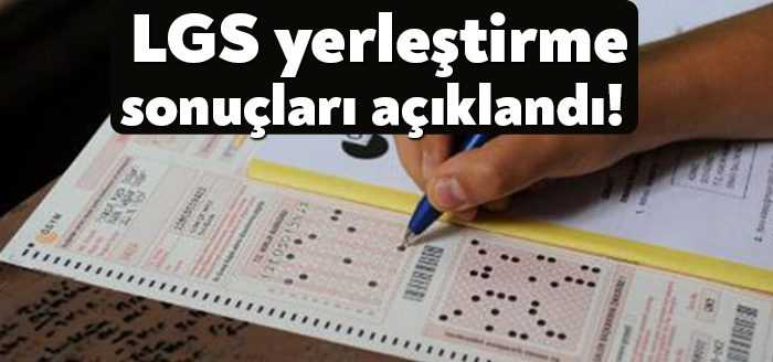 Milli Eğitim Bakanı Mahmut Özer, LGS kapsamında yapılan merkezi ve