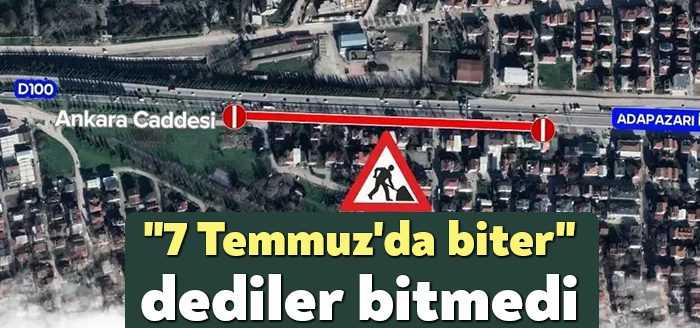 Kocaeli Stadyumu Yolu Projesi kapsamında yapılacak imalatlar kapsamında D-100 Kartepe