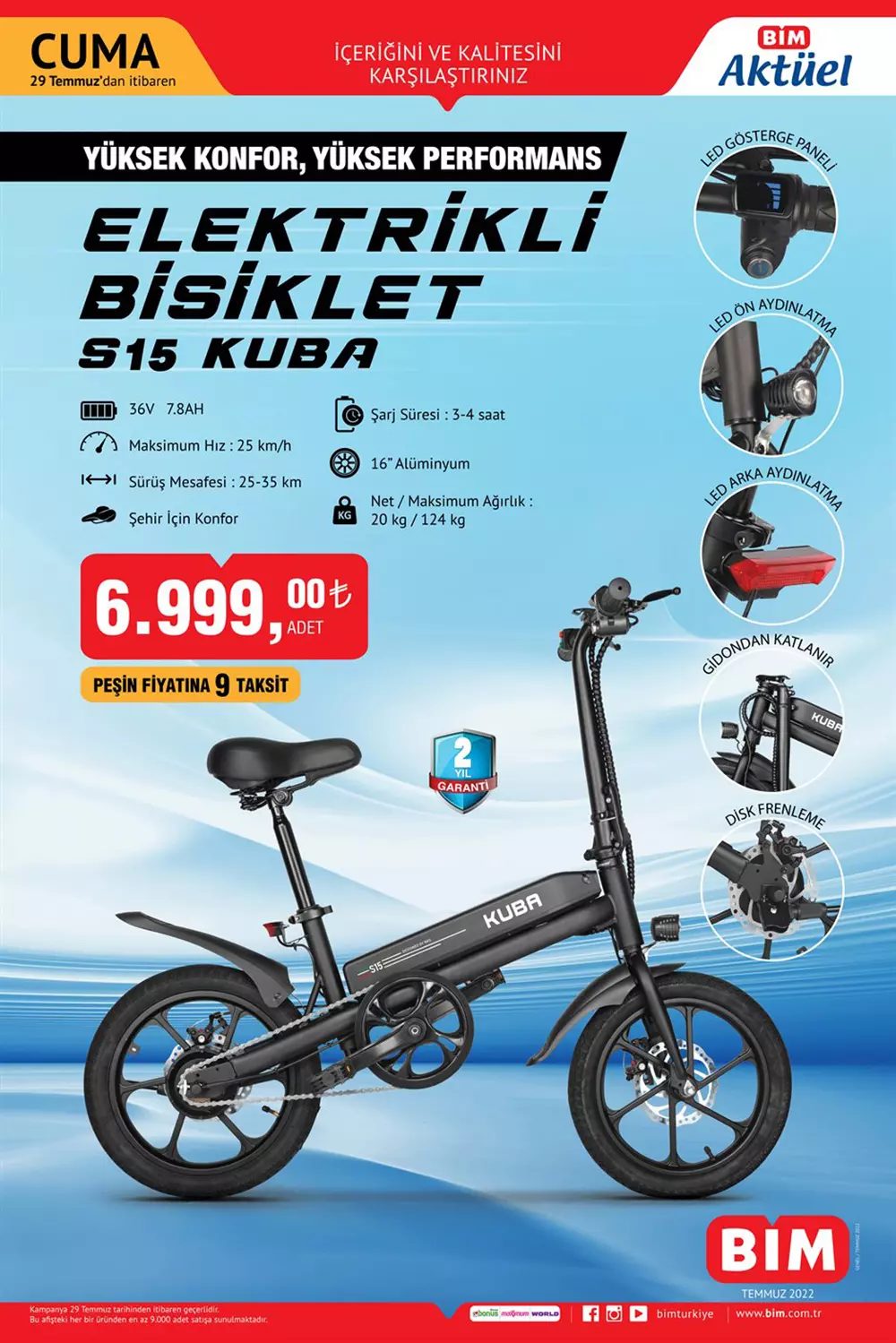 Bim Elektrikli Bisiklet 29 Temmuz 2022 Katalogu 1