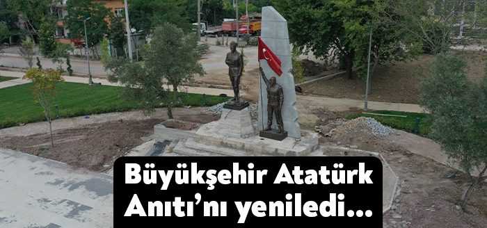 Körfez Atalar Parkında yer alan anıt heykel ve büstler Büyükşehir
