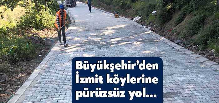 Büyükşehir, ilçe köy yollarında yaptığı üstyapı çalışmaları ile bozuk yol