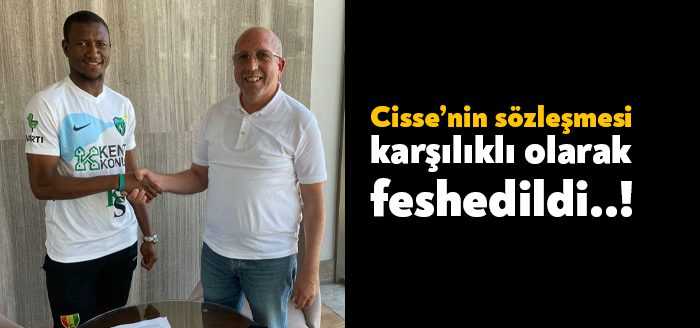 Kocaelispor’da 3 gün önce tek taraflı fesih uygulayan Abdoulaye Cisse