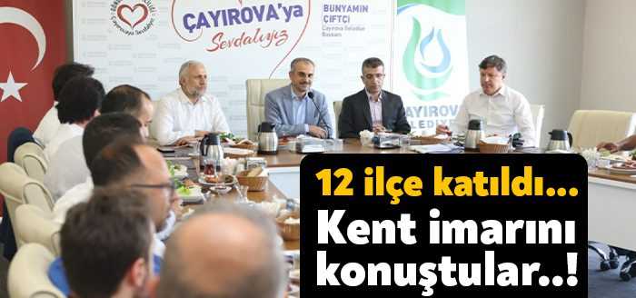 12 ilçe belediyesinin katılımı ile Büyükşehir tarafından gerçekleştirilen aylık imar