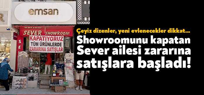 Fethiye Caddesi’nde 38 yıldır ticaret yapan Sever ailesi zücaciye showroomunu