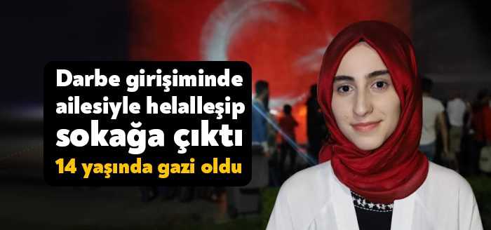 15 Temmuz hain darbe girişiminin engellemek için ailesiyle helalleşip sokağa